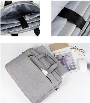 TORBA NA RAMIĘ DO MACBOOK HP LENOVO ASUS 14' 15' POKROWIEC ETUI CASE A4