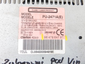 фото thumb №8, Радіо citroen c3 i 96476647xt