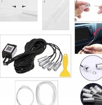 фото thumb №11, Освітлення автомобільні rgb led 6m fiber - освітлення інтер'єру автомобіля