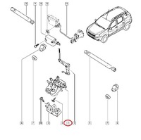 фото thumb №11, Замок крышки зад dacia duster i logan оригинальный renault dacia