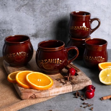 Kubki do grzańca zimowej herbaty ceramiczne Altom Design 320 ml 2 sztuki