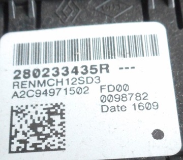 фото thumb №6, Kangoo ii рестайлінг iii 16r бардачок пасажира гніздо usb aux карта sd 280233435r