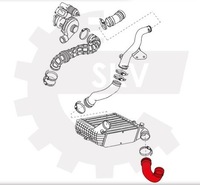 фото thumb №3, Шланг труба інтеркулер audi a6 c4 1.9tdi 2.5tdi