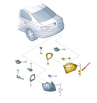фото thumb №5, Vw jetta a6 rear правый сторона inner задний фонарь rhd 5c6945308a