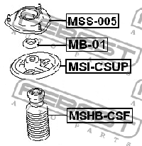 фото thumb №6, Захист амортизатора перед do mitsubishi colt vi