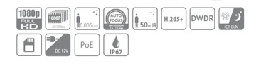 IP-камера Dahua IPC-HFW1230T-ZS-2812-S5 2 Мп