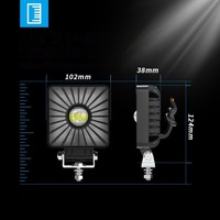 фото thumb №6, Rgb лампа светодиодная рабочая противотуманная фара 18w rgb функции świecenia dc9-80v квадрат