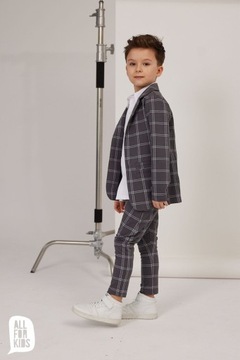 Жакет в графитовую клетку All For Kids 152 158