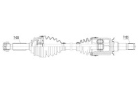 Купить Приводной вал jeep compass 2.0/2.4 4wd 08- atm задняя левая, фото thumb