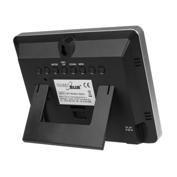 ПОГОДНАЯ СТАНЦИЯ С WI-FI БЛОКОМ ПИТАНИЯ TUYA ЗЕЛЕНЫЙ СИНИЙ GB215