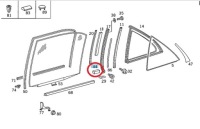 Mercedes-benz a 1407350698 ущільнення скло в Україні, фото thumb