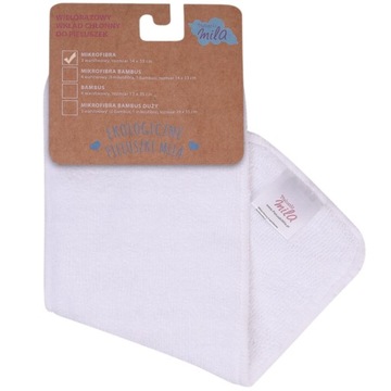 Вкладыш многоразовый Вставки MILA MICROFIBRE, 3-слойные БЕЛЫЕ 14х33 см