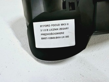 фото thumb №6, Ford focus mk3 iii 3 1.0 b спідометр  прилади спідометр bm5t-10849-bkh uk