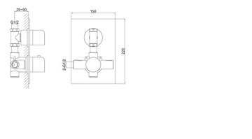 Bateria prysznicowa termo EXCELENT QW431H KOHLMAN
