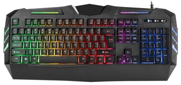 НАБОР ИГРОВОЙ КЛАВИАТУРЫ С ПОДСВЕТКОЙ ИГРОВОЙ МЫШИ