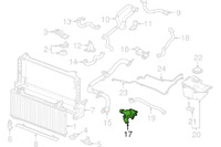фото thumb №8, Jaguar f-pace x761 корпус термостата nowa оригінальна jde40345