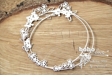 Картон Boho Love, круглая рамка