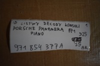 фото thumb №8, Idealne накладки декоры консоли piano porsche panamera 971 1