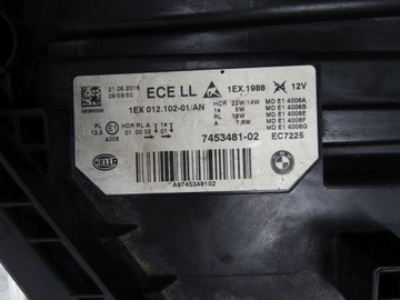 фото thumb №16, Bmw 3 f30 рестайлінг lci 15-18 лампа ліва повний led 7453481 оригінальна