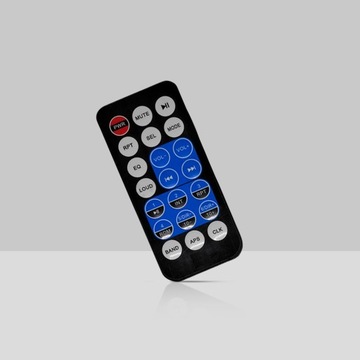 Автомобильный радиоприемник Bluetooth 1-DIN USB AUX SD Микрофон Пульт дистанционного управления Комплект батарей
