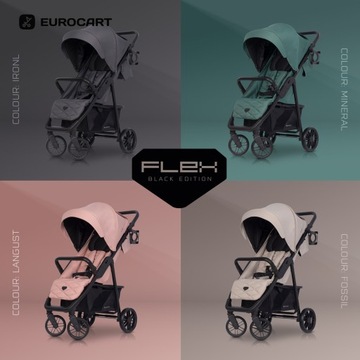 КОЛЯСКА FLEX НА БОЛЬШИХ КОЛЕСАХ 0–22 КГ + АКСЕССУАРЫ
