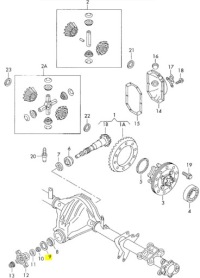 Подкладка регулировочный, дифференциал volkswagen crafter lt оригинальный номер 2d0525291k с Разборки, фото thumb