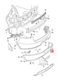 фото thumb №5, Крышка na hak буксировочный czarna vag volkswagen