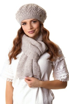 Beret damski DOMINICA Miodowy