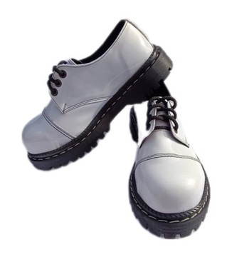 Полуботинки CLASSIC WHITE, лакированная кожа STEELNOSE, размер 39