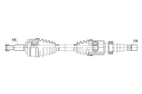 Купить Приводной вал приводная renault captur 1.5dci 13- правый  mtm, фото thumb