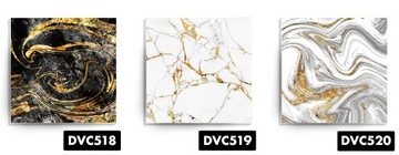 Стеклянные подставки 4 шт. для кружек MARBLE MARBLE с узором