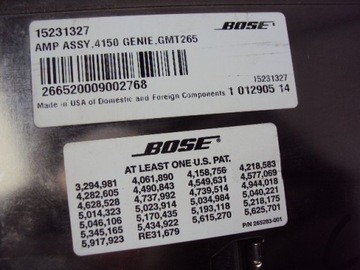 фото thumb №6, Підсилювач аудіо bose cadillac srx 2004-