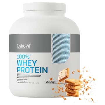 OstroVit 100% Whey Protein 2000 g KONCENTRAT BIAŁKA SERWATKOWEGO WPC 80