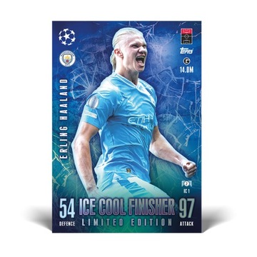 Очень большая банка Match Attax 2024, футбольные карточки с ледяными финишерами