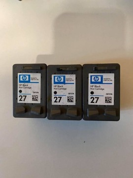 HP INK CARTRIDGE 27 C8727A ЧЕРНЫЙ ОРИГИНАЛ ПУСТОЙ