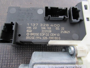 фото thumb №6, Двигунчик скла лівий перед 1137328400 peugeot 407 2.0 hdi 04-11 r.