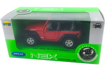 JEEP WRANGLER RUBICON МОДЕЛЬ WELLY 1:34 КРАСНЫЙ