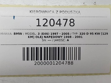 фото thumb №13, Кермо подушка безпеки повітряна подушка bmw 3 e46 3310957675
