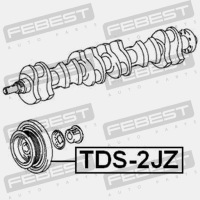фото thumb №15, Колесо натяжний вала колінчастого toyota cresta gx90,jzx9,lx90,sx90 1992.10-1996