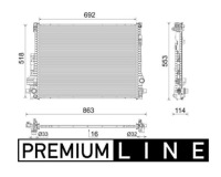 Mahle радіатор води volvo xc60 s60 v60 якість оригінальний номер Ціна, фото thumb