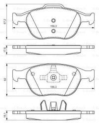 фото thumb №4, Гальмівні диски гальмівні колодки перед bosch ford tourneo connect