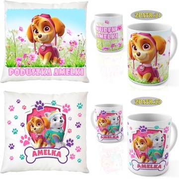 Кружка PAW PATROL + подушка в подарок для фанатов ИМЯ