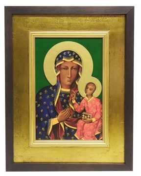 ЖИВОПИСЬ С ИКОНОЙ БОГОРОДИЦЫ ЧЕНСТОХОВСКАЯ 32X41