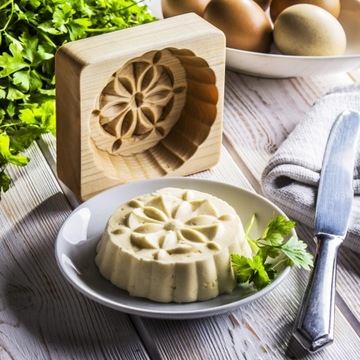 Деревянная форма для масла, пасхальная форма ручной работы