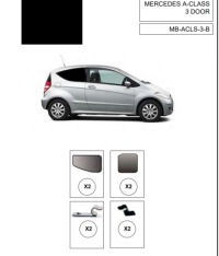 фото thumb №15, Шторки захист mercedes a klasa w169 3d захист шторка сонцезахисні