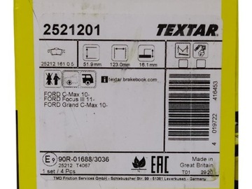 фото thumb №13, Гальмівні колодки ham. ford t. focus 11-/c-max 10-/connect/volvo