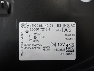 фото thumb №14, Renault megane v 5 e-tech электрический 22- лампа полный led pure vision левая eu