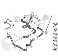 фото thumb №7, Mini cooper clubman r55 wąż радіатора 17122754220 2754220 оригінальний