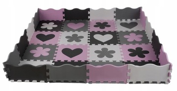 Обучающий коврик Super Foam Puzzle, большой и толстый, до 36 шт., 140 x 140 см