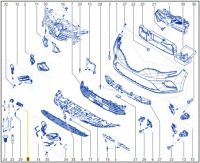 фото thumb №5, Комплект кронштейн напрямна бампера renault clio v